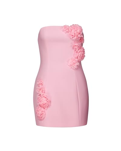 JW PEI Women's Blossoming Elegance Strapless Dress - Pink at